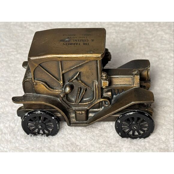 Vintage Banthrico 1908 Buick Die Cast Metal Car Coin Bank - Picture 4 of 10